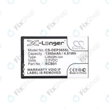 Baterie pro Doro Primo 365, 1300mAh, Li-Ion, 3.7V, RCB01, HQ