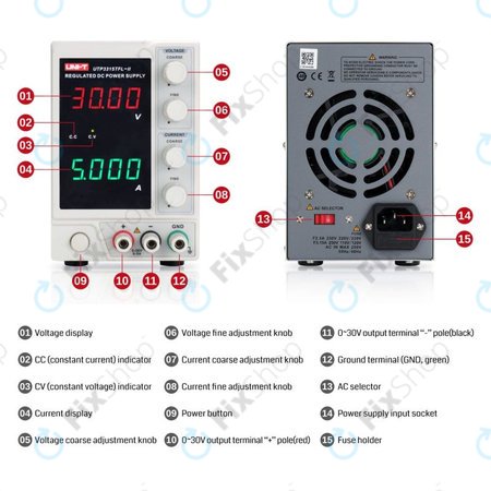 UNI-T UTP3313TFL-II - Laboratorní Zdroj - 0-30V, 0-3A