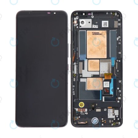 Asus ROG Phone 5 ZS673KS - LCD Displej + Dotykové Sklo + Rám (Phantom Black) - 90AI0051-R20021 Genuine Service Pack