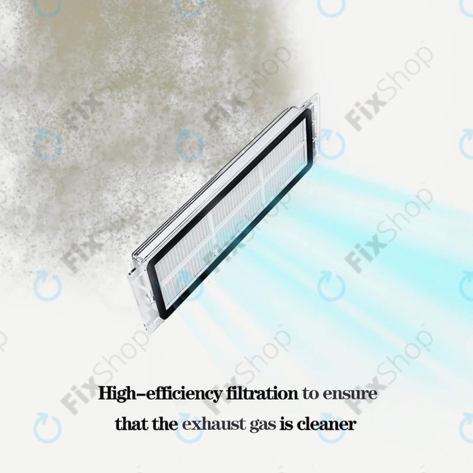 Xiaomi Roborock S5, S5 Max, S6, S6 MaxV, S6 Pure, E4, E5, Mijia 1S, Mi Robot Vacuum Mop 1S, Xiaowa E2, E3, Lite C10 - Prachový Filtr (2ks)