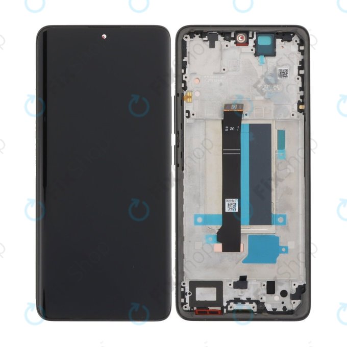 Xiaomi Redmi Note 13 Pro+ 23090RA98C - LCD Displej + Dotykové Sklo + Rám (Fushion Black) TFT