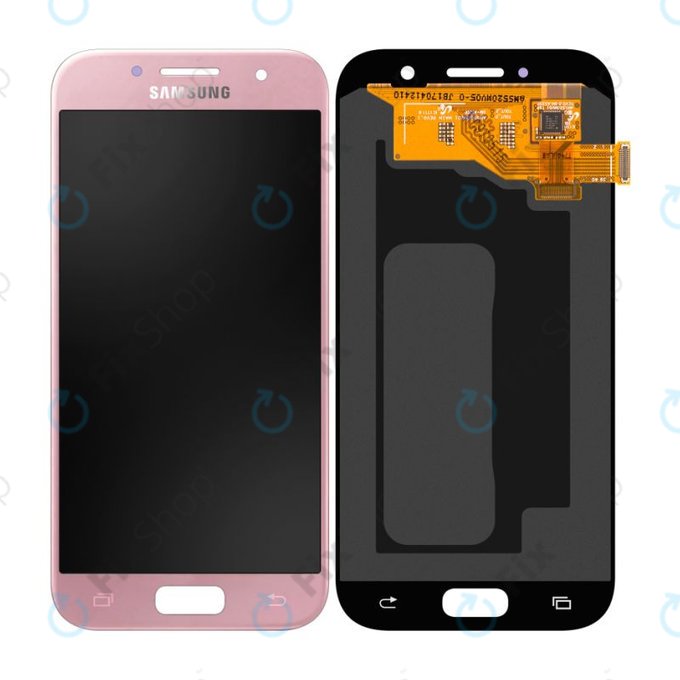 Samsung Galaxy A5 A520F (2017) - LCD Displej + Dotykové Sklo (Peach Cloud) - GH97-19733D, GH97-20135D Genuine Service Pack