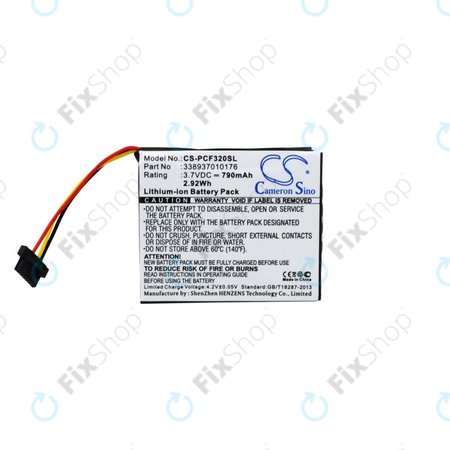 Baterie pro Pioneer AVIC-F320BT, 790mAh, Li-Ion, 3.7V, 338937010176, HQ