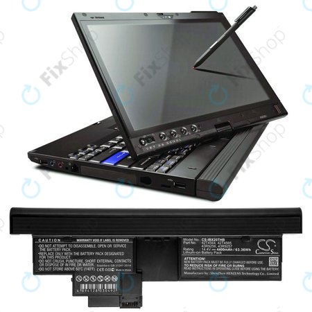 Baterie pro Lenovo Thinkpad X200, X200s, 4400mAh, Li-Ion, 14.4V, 42T4564, HQ