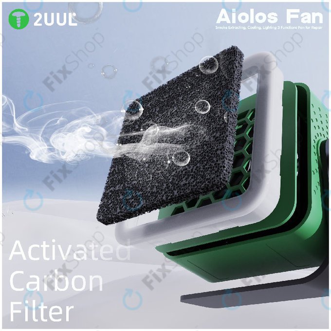 Odsavač kouře a ventilátor s LED osvětlením, 2UUL DA98