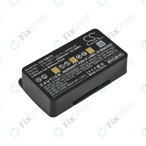 Baterie pro Garmin GPSMAP 276, 296, 376, 378, 478, 495, 2200mAh, Li-Ion, 7.4V, 010-10517-00, HQ