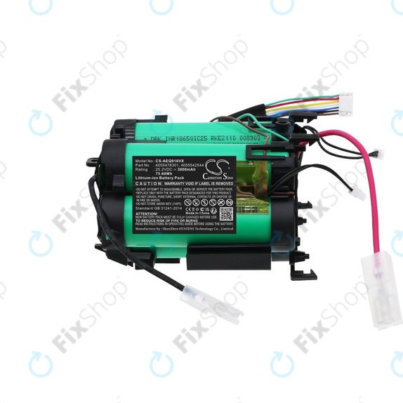 Baterie pro Electrolux PQ91-ALRGY, PQ91-ANIMA, AEG QX 9, 3000mAh, Li-ion, 25.2V, 4055478301, HQ