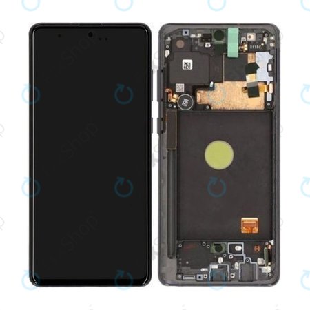Samsung Galaxy Note 10 Lite N770F - LCD Displej + Dotykové Sklo + Rám (Aura Black) - GH82-22055A, GH82-22192A, GH82-22193A, GH82-22194A Genuine Service Pack