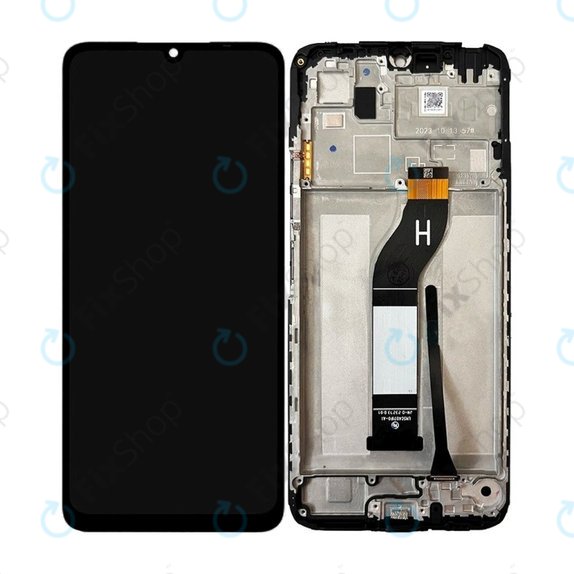 Xiaomi Redmi 13C 23100RN82L, 23106RN0DA - LCD Displej + Dotykové Sklo + Rám (Midnight Black) TFT