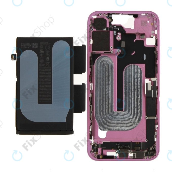 Střední Rám s Baterií pro iPhone 16 Plus | Pink | ZD076-00686 | Genuine Apple