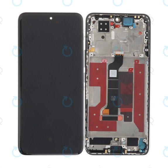 Honor 200 - LCD Displej + Dotykové Sklo + Rám (Black) OLED