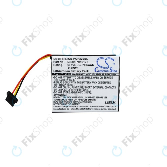 Baterie pro Pioneer AVIC-F320BT, 790mAh, Li-Ion, 3.7V, 338937010176, HQ