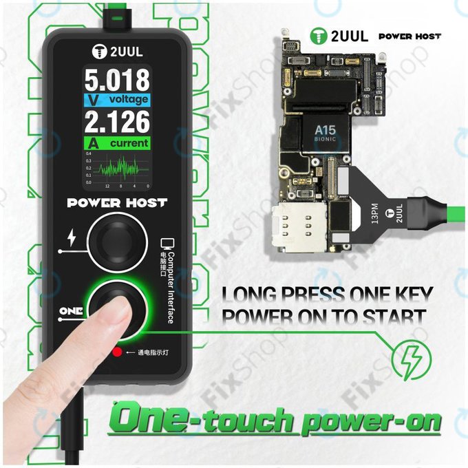 Digitální USB-C tester napětí a proudu (Power Host), 2UUL PW15
