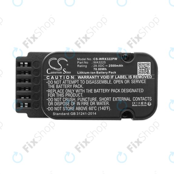 Baterie pro Worx Landroid WG790, WG796, L1500, L2000, 2500mAh, Li-Ion, 28V, WA3225, HQ