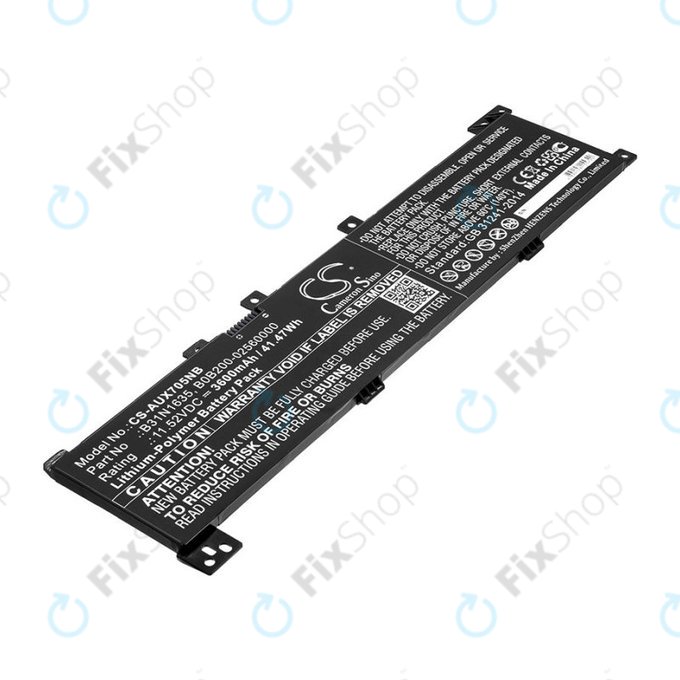 Baterie pro Asus A705QA, Asus F705MA-Bx030t, 3600mAh, Li-Pol, 11.52V, B31N1635, HQ