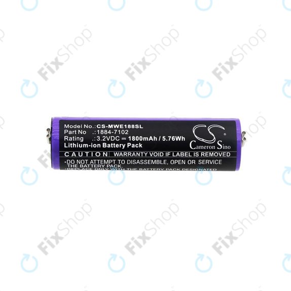 Baterie pro Moser Ermila 1884, 1885, Wahl 1884 LI+PRO, Wahl Ermila 1884, 1885, 1800mAh, LiFePO4, 3.2V, -, HQ