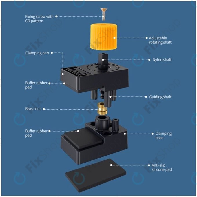 QianLi iClamp 2.0 - Plastová Svorka s Gumovou Výplní - Rozpětí 12mm (4 ks)