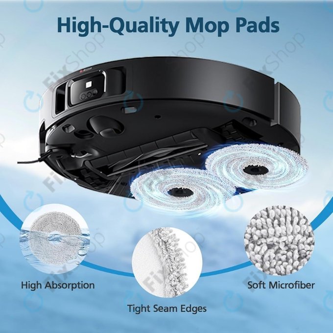 Mopovací útěrka, 2 ks pro Xiaomi Dreame X40 Ultra, L40 Ultra, L10s Ultra, Pro Gen2, Mova E30 Ultra