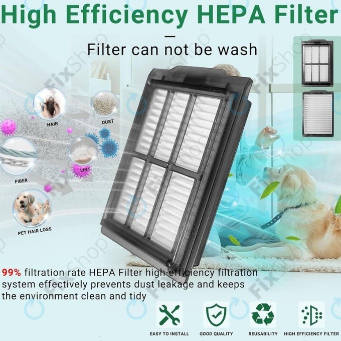 HEPA filtr, 2 ks pro iRobot Roomba Plus 505, 507, 405, 4020