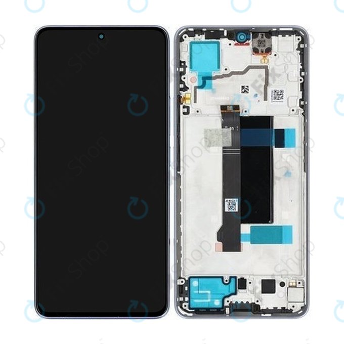 Xiaomi Redmi Note 13 Pro 5G 2312DRA50C - LCD Displej + Dotykové Sklo + Rám (Midnight Black) - 5600030N1600 Genuine Service Pack