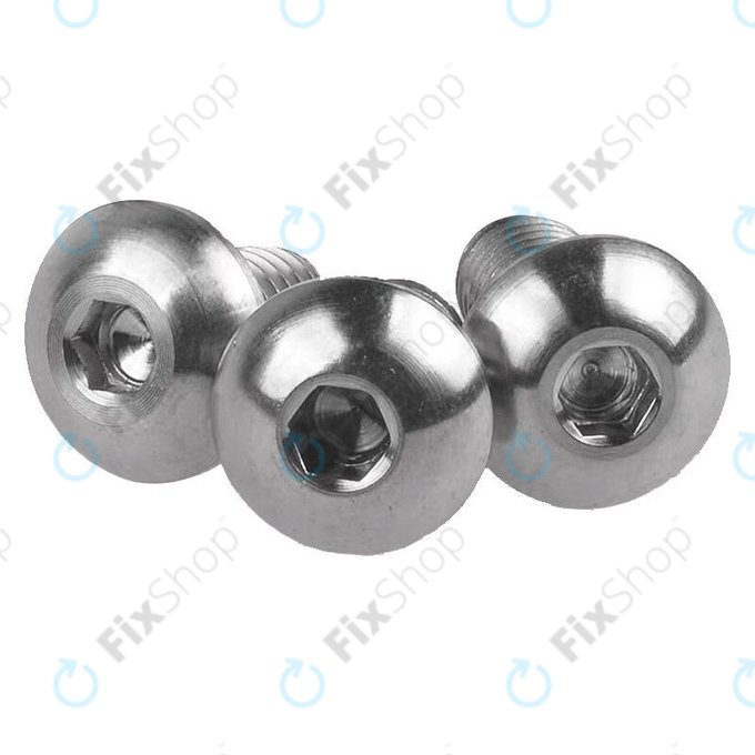 Xiaomi Mi Electric Scooter 1S, 2 M365, Essential, Pro, Pro 2 - Šrouby Spodního Krytu Baterie - Závit M3 (17ks)