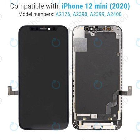 Apple iPhone 12 Mini - LCD Displej + Dotykové Sklo + Rám Soft OLED FixPremium