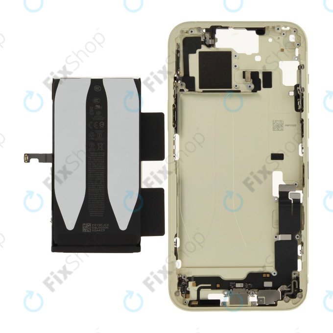 Střední Rám s Baterií pro iPhone 15 Plus | Yellow | ZD076-00676 | Genuine Apple