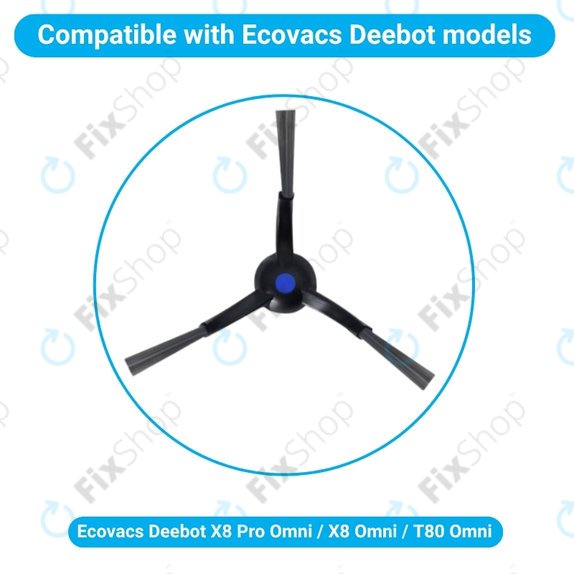 Boční kartáč, 2 ks pro Ecovacs X8 Pro Omni, X8 Omni, T80 Omni