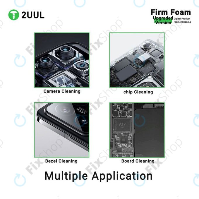 2UUL SC07 - Vysokohustotní čisticí podložky pro kameru, čipy a PCB (500ks)