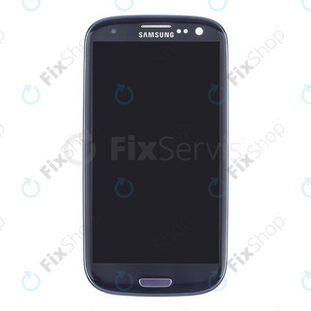 Samsung Galaxy S3 i9300 - LCD Displej + Dotykové Sklo + Rám (Pebble Blue) OLED