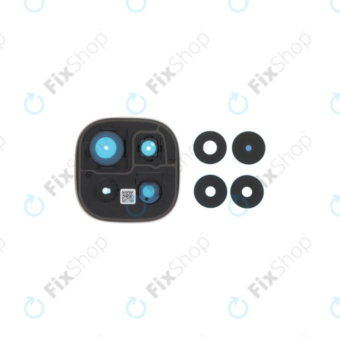 Sklíčko zadní kamery s rámem pro Xiaomi Redmi Note 15 Pro 5G, Black