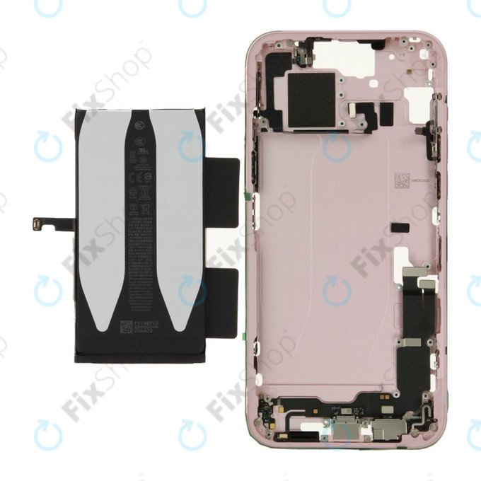 Střední Rám s Baterií pro iPhone 15 Plus | Pink | ZD076-00675 | Genuine Apple