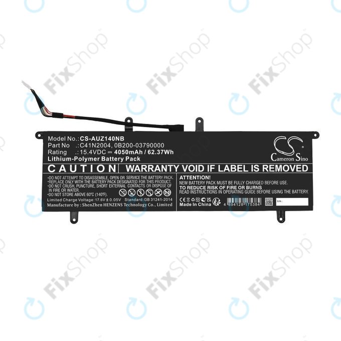 Baterie pro Asus ZenBook DUO 14, 4050mAh, Li-Pol, 15.4V, C41N2004, HQ