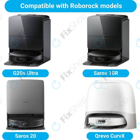 Sada náhradních dílů pro Roborock G20s Ultra, Saros 10R, 20 (1x Hlavní kartáč, 2x Filtr, 2x Boční kartáč)