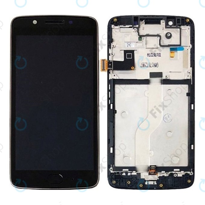 Motorola Moto G5 XT1676 - LCD Displej + Dotykové Sklo + Rám (Black) TFT