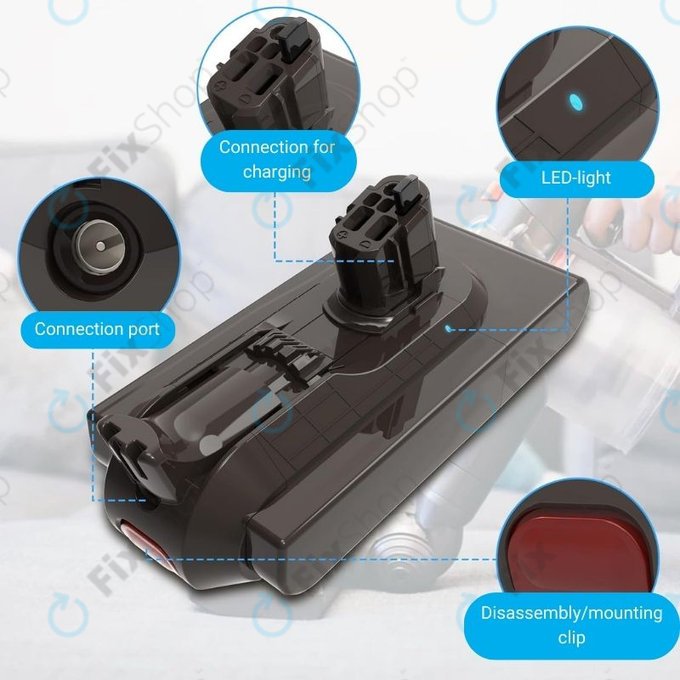 Dyson V11, V15 - Baterie SV15, SV18, 970938-01 Li-Ion 25.2V 4000mAh HQ