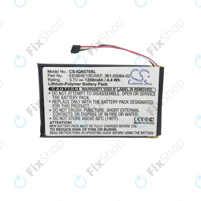 Garmin Nuvi 3700, 3760, 3760T, 3790, 3790T - Baterie 361-00046-02, 361-00064-02, EE06HE10E00EF 1200mAh HQ