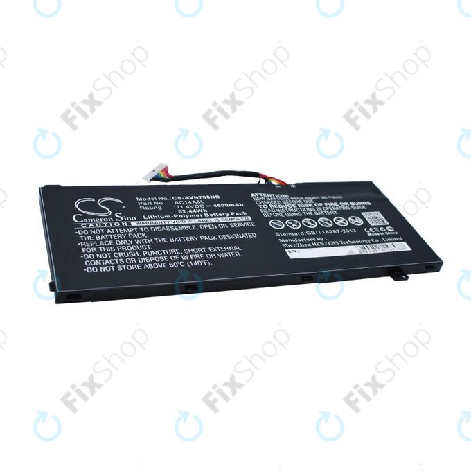 Baterie pro Acer Aspire Vn7, V15 Nitro, Spin 3, 4600mAh, Li-Pol, 11.4V, AC14A8L, HQ