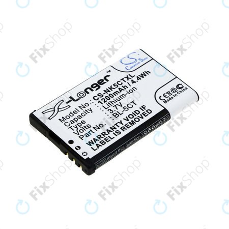 Baterie pro Nokia 5220, 5630, 6303, 6700, C5, 1200mAh, Li-Ion, 3.7V, BL-5CT, HQ