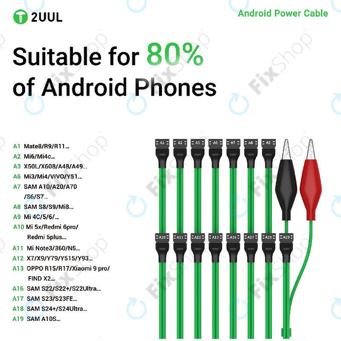 Android napájecí kabel, 16-v-1, 2UUL PW04