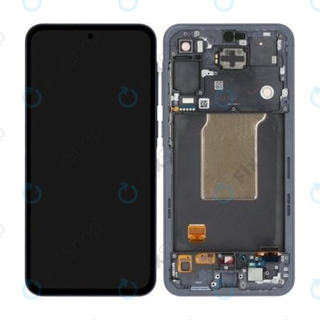 Samsung Galaxy A55 A556B - LCD Displej + Dotykové Sklo + Rám (Awesome Navy) - GH82-34305A Genuine Service Pack