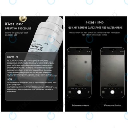 iFixes iS900 - Čistič objektivu kamery - 1000ml