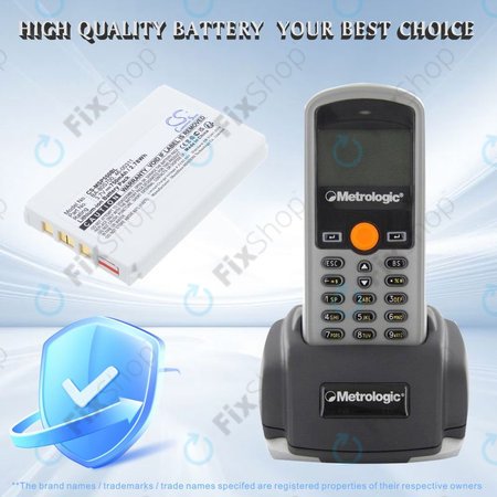 Baterie pro Cipherlab 8300-L, Metrologic MK5502, 750mAh, Li-Ion, 3.7V, BA-80S700, HQ