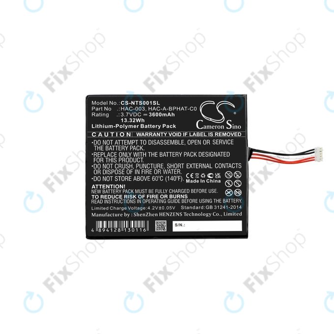 Nintendo Switch - Baterie HAC-003 3600mAh HQ