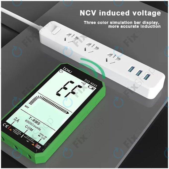 Baku BA-8233 - Profesionální Digitální Multimetr s Dotykovým Displejem