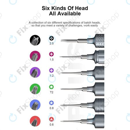 Mechanic KING KONG+ - Sada šroubováků Torx, Tri-point, Cross - 6ks