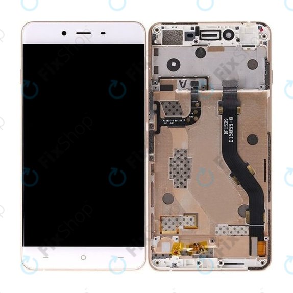 OnePlus X - LCD Displej + Dotykové Sklo + Rám (White) TFT