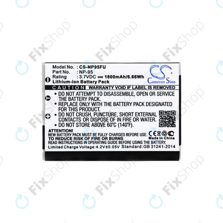 Baterie pro Fujifilm FinePix F30, Ricoh GXR, 1800mAh, Li-Ion, 3.7V, DB-90, HQ