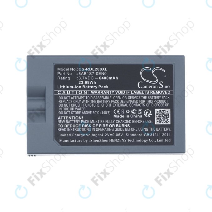 Baterie pro Ring Video Doorbell 2, 3, 4, 6400mAh, Li-Ion, 3.7V, 8AB1S7-0EN0, HQ