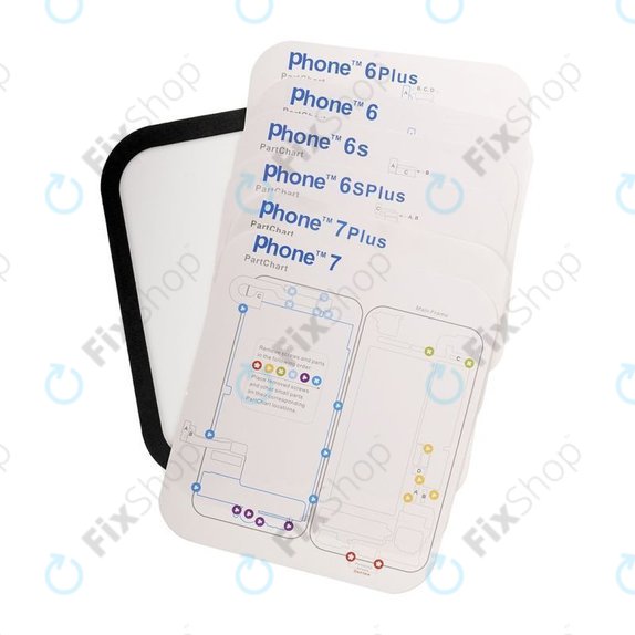 Magnetický Organizér Šroubků se Schématem (iPhone 6 - 11 Pro Max)